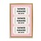 Stupell Industries Pink Shower Karaoke Tickets Floating Frame, design by Lettered and Lined